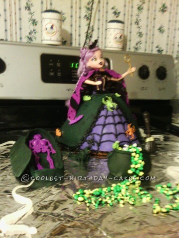Cutest Witch Doll Cake for a Halloween Birthday