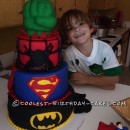 Cool Homemade Super-Hero Themed Cake