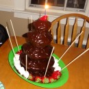 A Chocolate Fountain? No, It's a Cake!