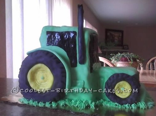 1st Birthday John Deere Tractor Cake
