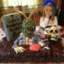 Creepy Walking Dead 8th Birthday Cake
