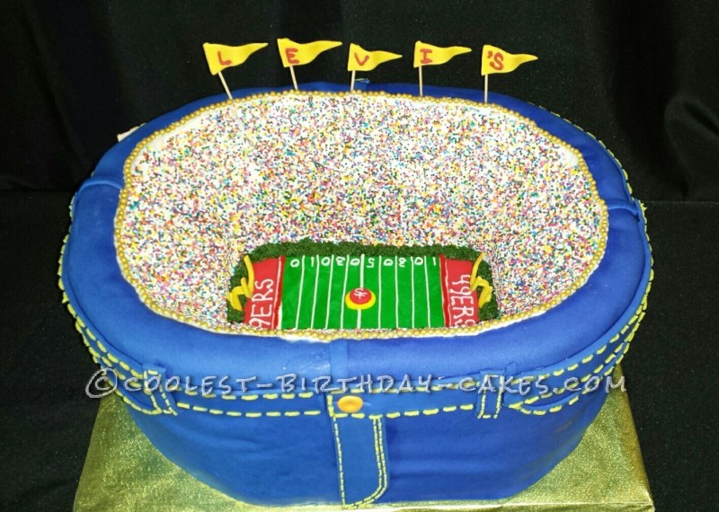 Football Stadium Sports Cakes