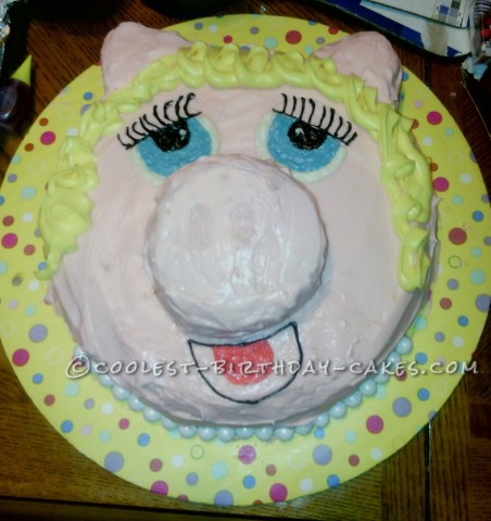 Coolest Miss Piggy Cake for a LONG Time Fan