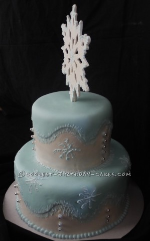 Coolest Frozen Theme Snowy Wonderland Cake