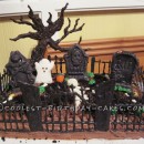 Coolest Spooky Graveyard Cake