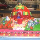Halloween Strawberry Shortcake Cake for a 6th Birthday