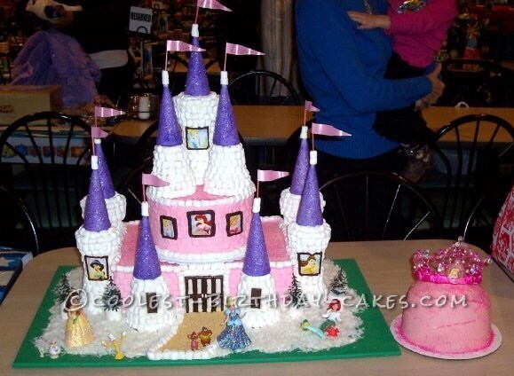 Sweetest Disney Princess Castle Cake