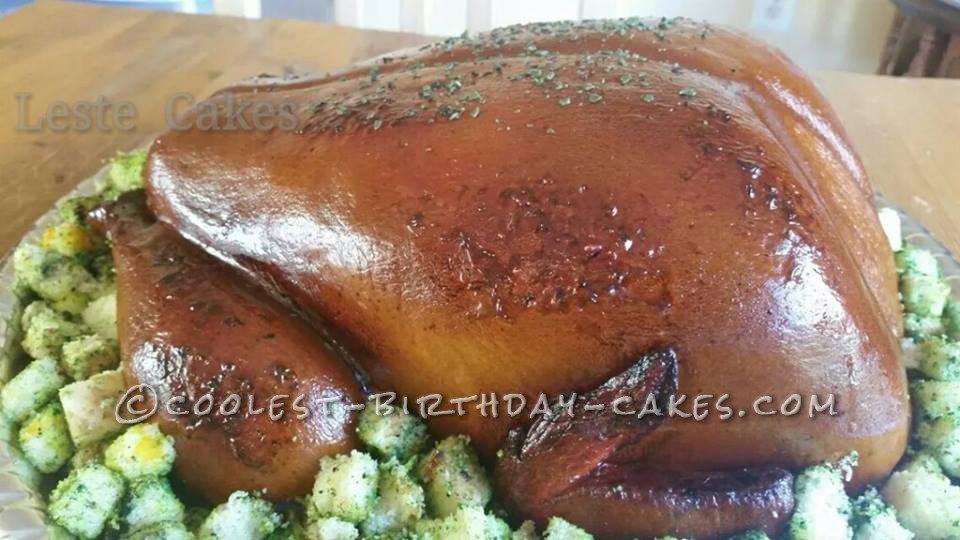 Coolest Thanksgiving Turkey Cake