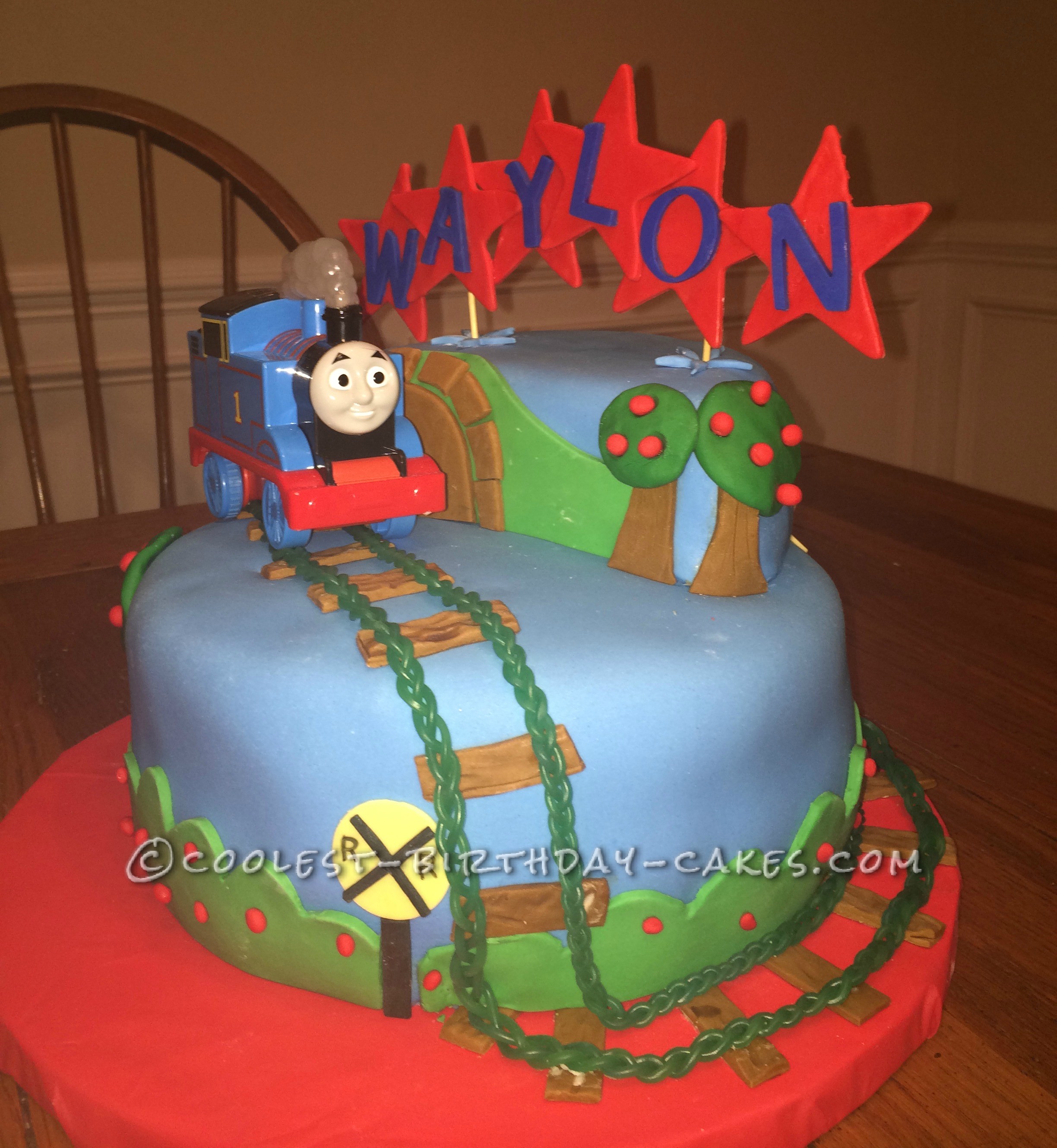 Coolest Last Minute Thomas the Train Cake