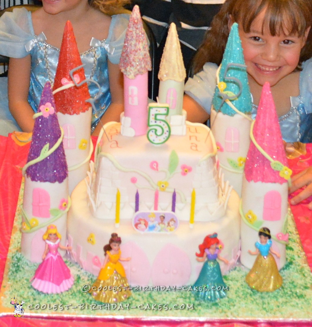 Sweet Castle Birthday Cake for Twins