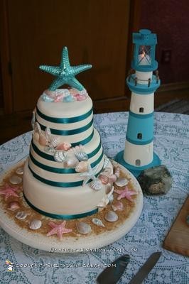 Coolest Seashells Wedding Cake