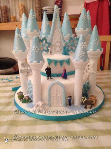 Frozen Light Up Castle Cake