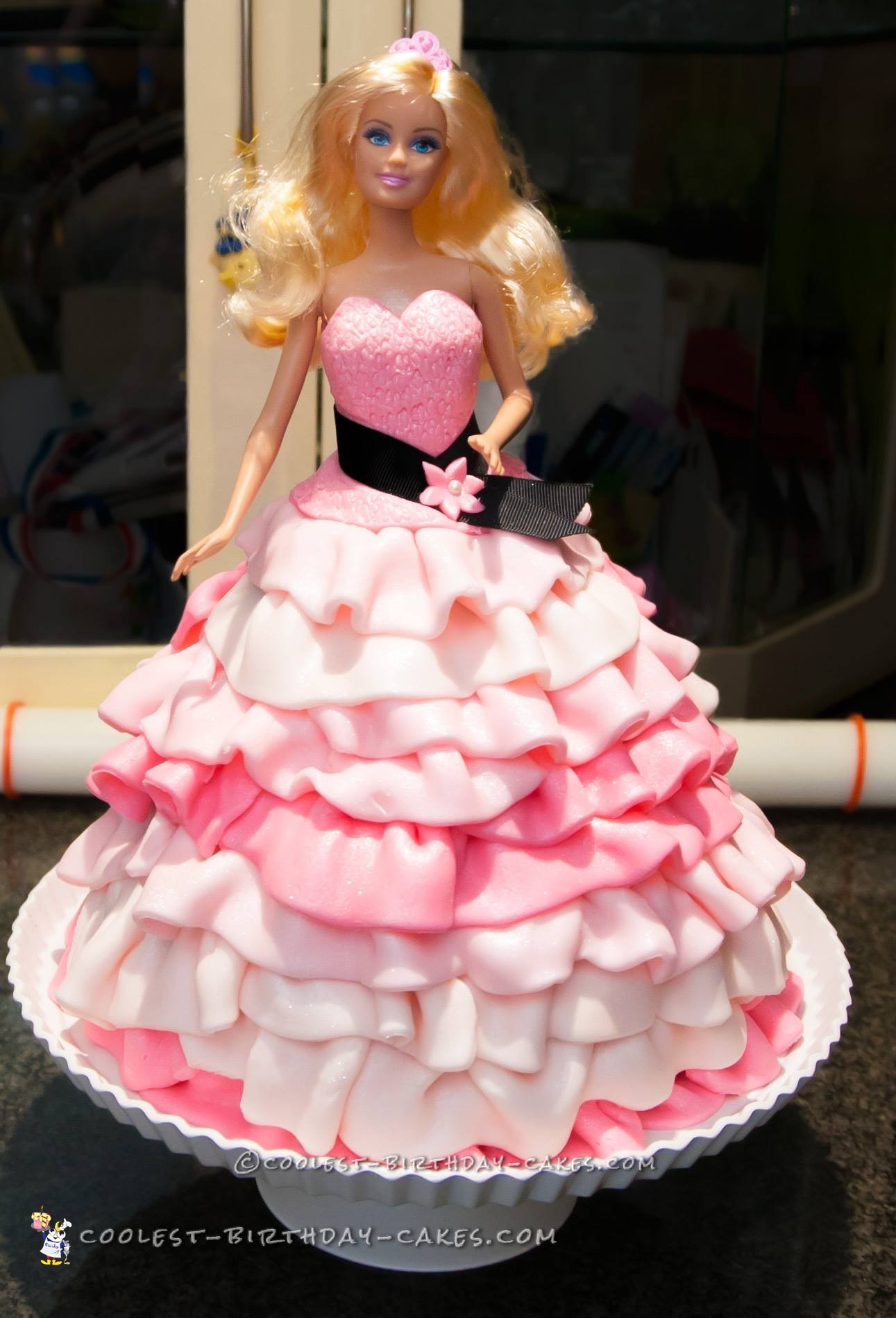 Fifty Shades of Pink Barbie Cake