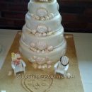 Cool Beach Themed Wedding Cake
