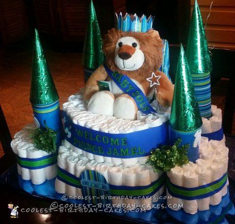 Prince of the Castle Diaper Cake