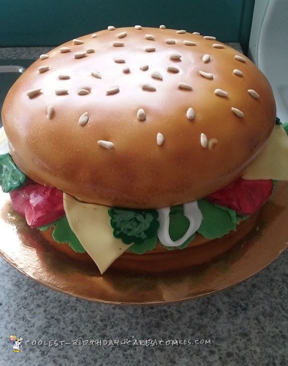 The First Hamburger Cake I Ever Made