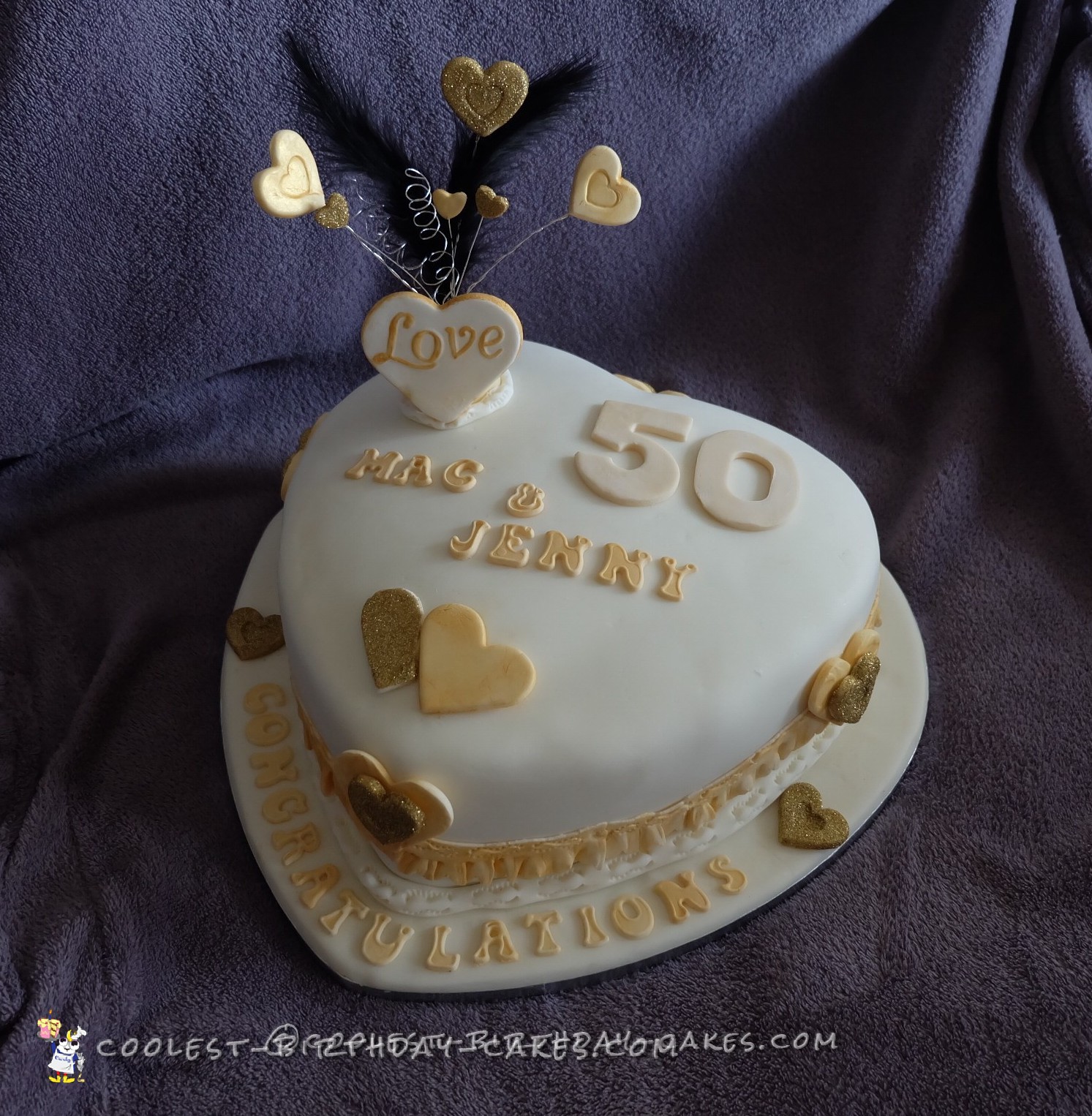 Coolest 50th Wedding Anniversary Cake