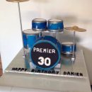 Cool Drum Kit Cake for a Drum Fanatic