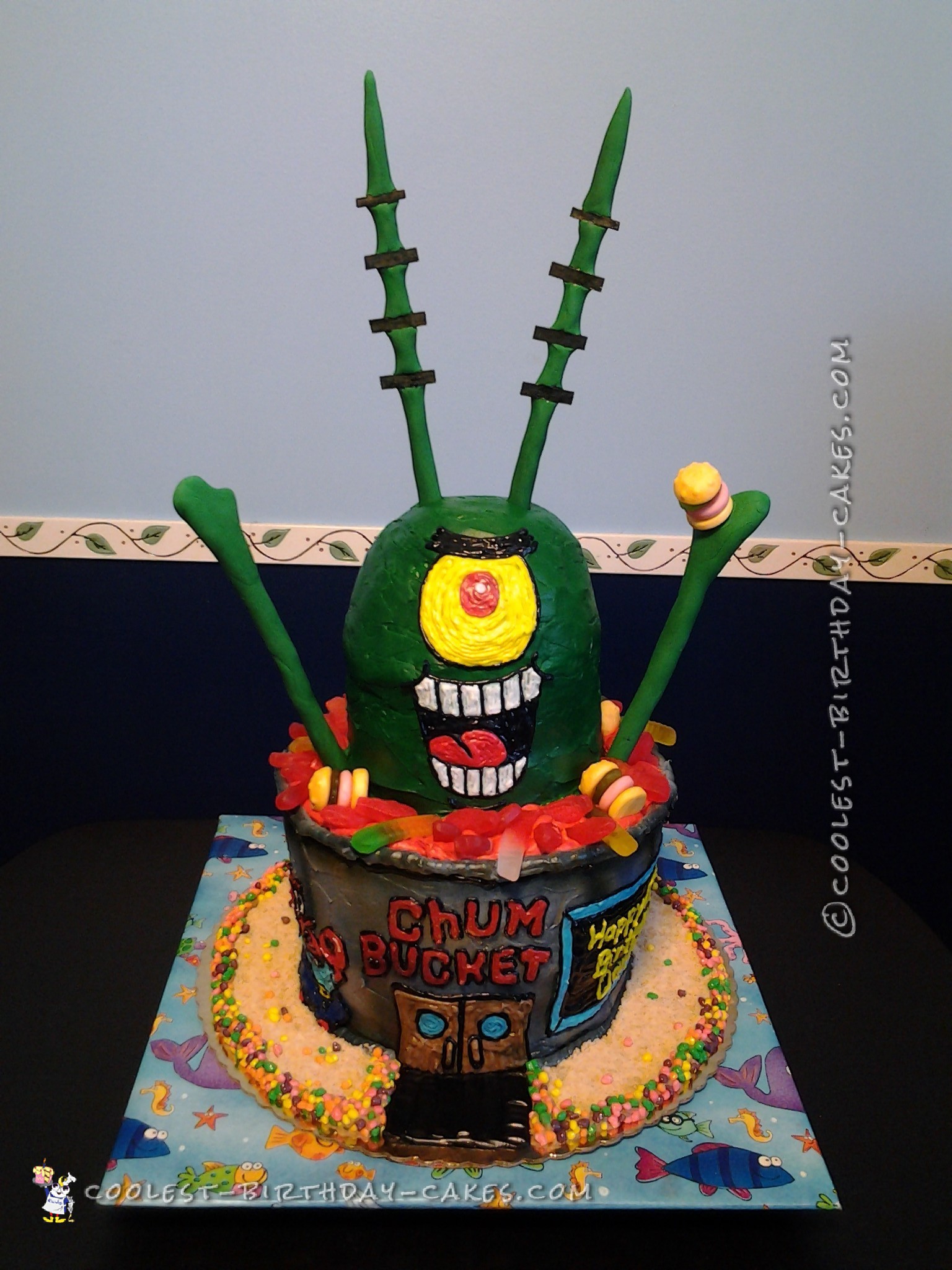 Coolest 3D Plankton Cake