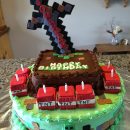 Crazy for Minecraft Cake