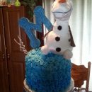Coolest Frozen Olaf Cake