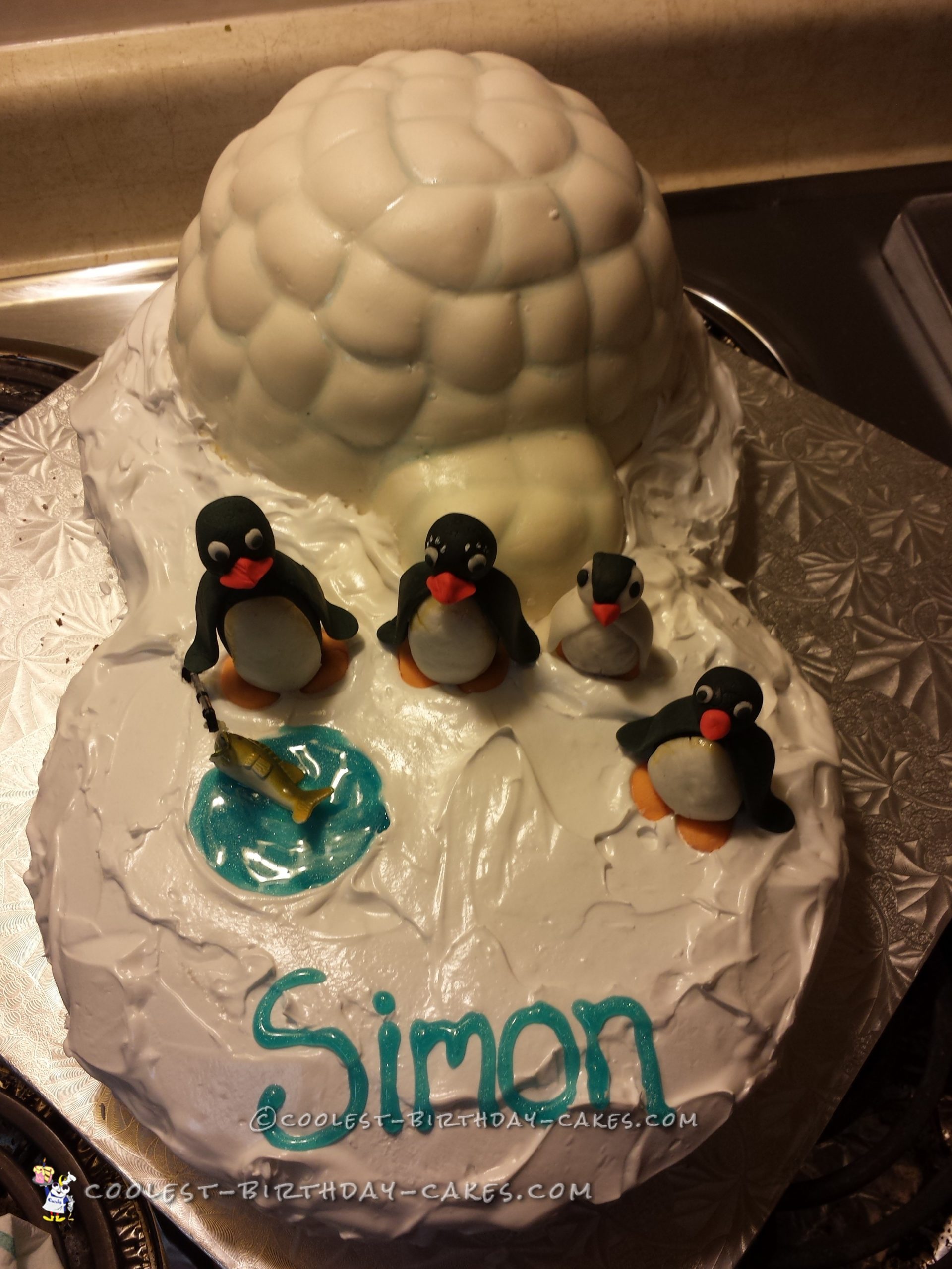 Very Cool Pingu Penguin Cake