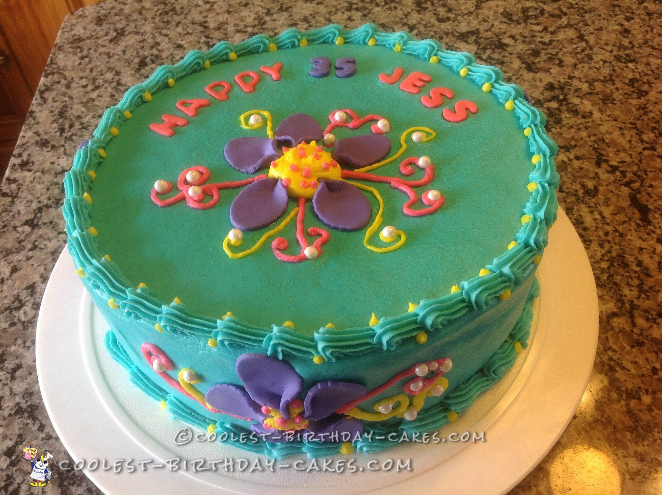 Quick and Bright Flower Cake