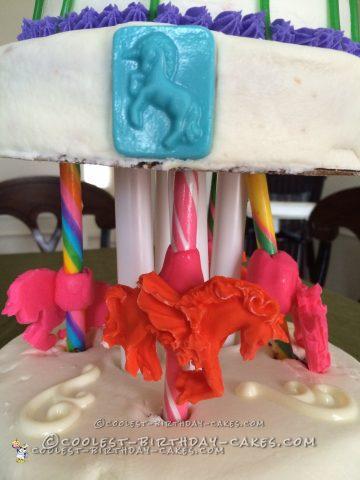 Coolest Unicorn Carousel Cake
