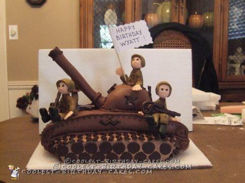 Coolest Army Tank Cake