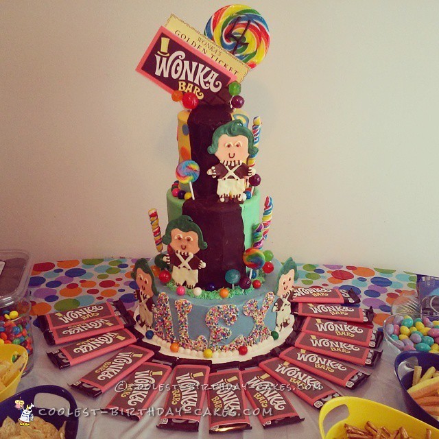 Coolest Willy Wonka Birthday Cake