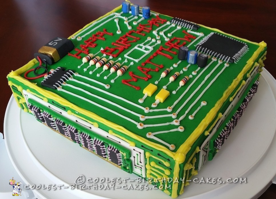 Dream Computer Birthday Cake for a Computer Engineer