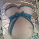 Coolest Pregnant Belly Cake
