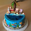 Chillin' At The Beach Birthday Cake