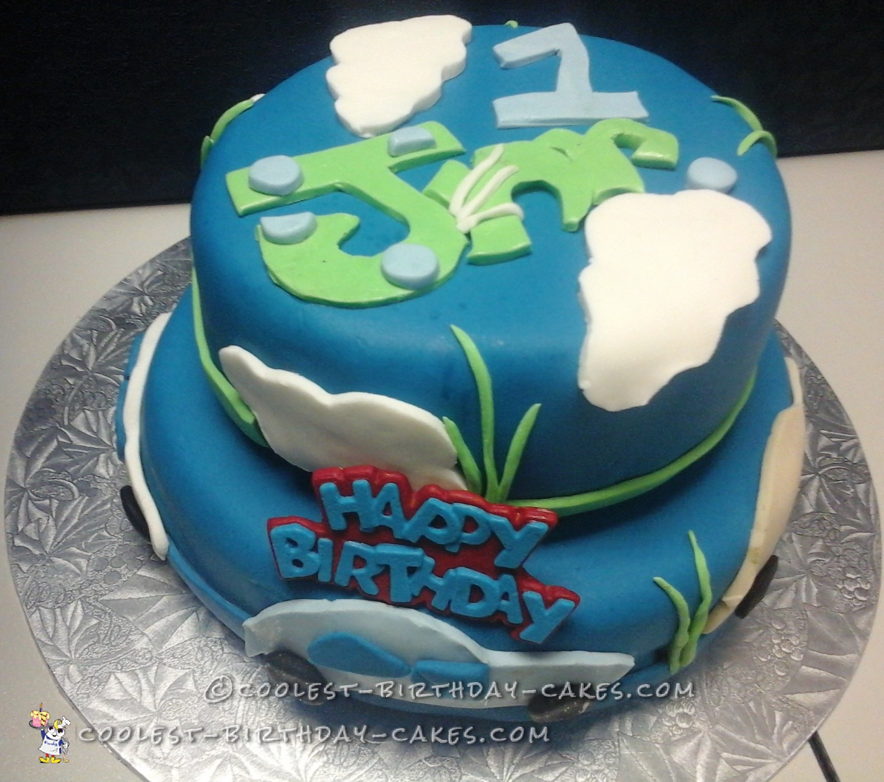 1st Birthday Cloud Cake