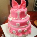 1st Birthday Minnie Mouse Cake