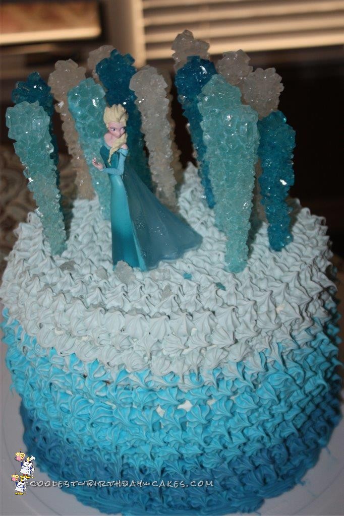 Frozen Elsa Photo Design Cake (Min-1.5) - Vitamin Foods and Cafe