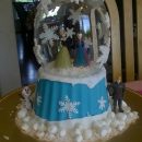Coolest Frozen Snow Globe Cake