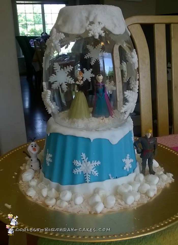 Coolest Frozen Snow Globe Cake