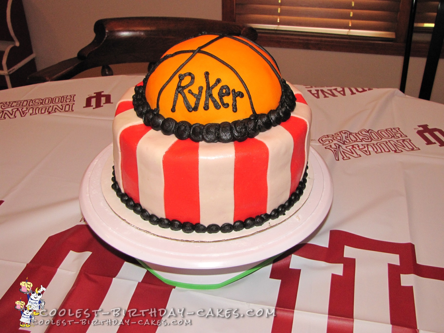 Indiana Hoosiers Basketball Theme Cake