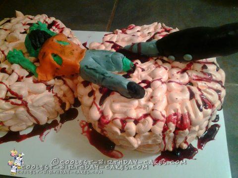 Zombies Eating Brains Cake