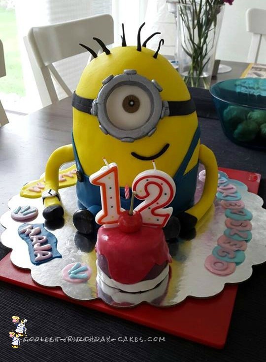 Coolest 12th Birthday Minion Cake