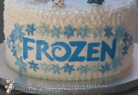 Frozen Birthday Cake With Ice Candy