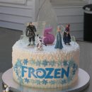Frozen Birthday Cake With Ice Candy
