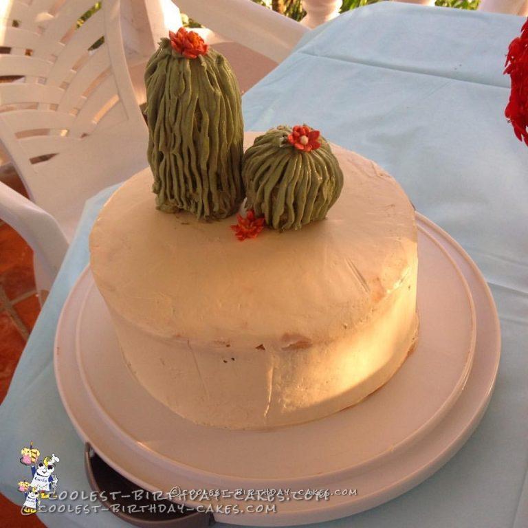 Father Son Birthday Cactus Cake