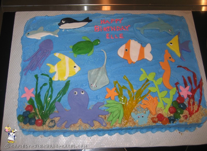 Coolest Homemade Under The Sea Scene Cakes