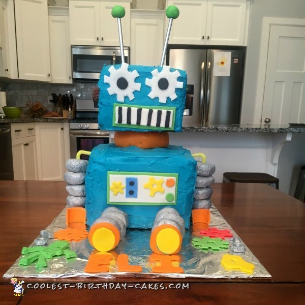 Coolest Robot Birthday Cake