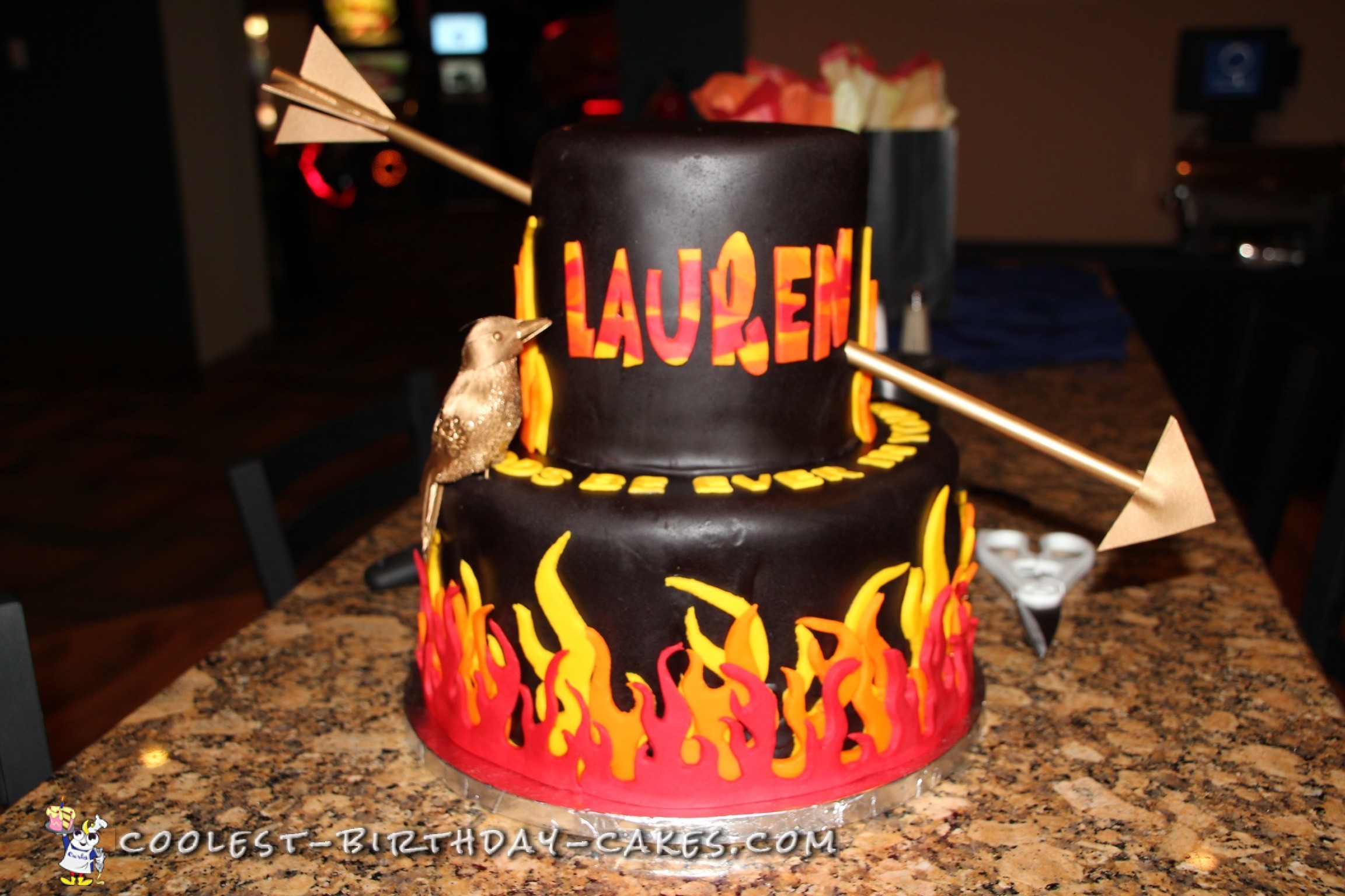 Catching Fire Mockingjay Hunger Games Cake