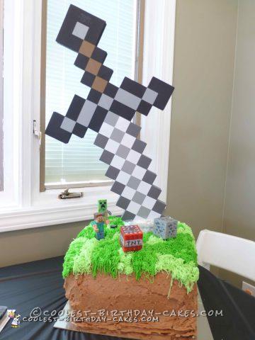 11th Birthday Minecraft Cake