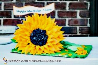 80th Birthday Sunflower Cake