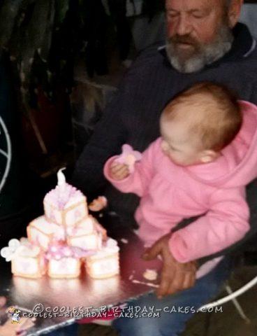First Birthday Alphabet Blocks Cake